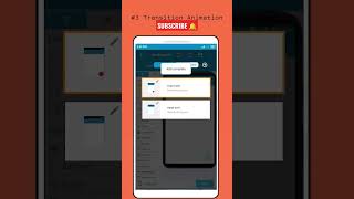 How To Make Intent Animation When moving from One Activity to Another #android #sketchware #nocode