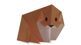 Cách gấp, xếp con chó Akita Inu bằng giấy origami - Video hướng dẫn xếp hình