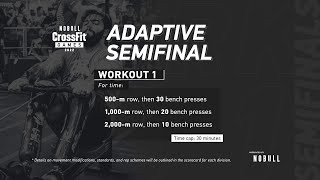 Workout 1 — 2022 Adaptive Semifinal