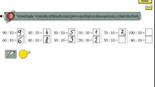 Dělení 10; Matýskova matematika 6.díl, strana 38, cvičení 3