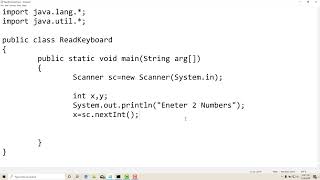 1.7 : Reading Input using Scanner Class in Java — [Abdul Bari] Java Course