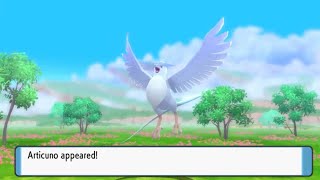 Shiny Articuno in Shining Pearl After 16 Days of Resetting