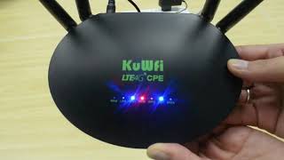 how to setup KuWFi MODEL CPE812 4G LTE Router