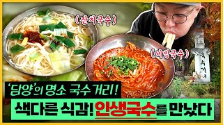 先 죽녹원 後 국수! '담양'의 명소 '국수거리' 나무 그늘 아래 평상에 앉아 먹는 국수🍜 통통한 면발! 침샘 폭팔 비주얼!! / 부산mbc vj가 간다 161118 방송