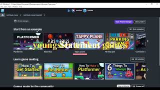 How to make a platformer in Gdevelop