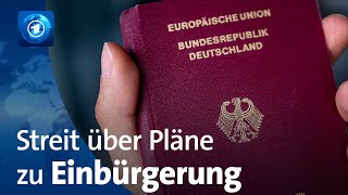 Bundestag debattiert über Einbürgerungspläne der Ampel-Koalition