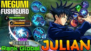 Megumi Fushiguro x Julian New Jujutsu Kaisen Skin - Top Global Julian by Sunnn - Mobile Legends