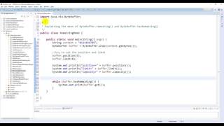 Java NIO - ByteBuffer.remaining() demo