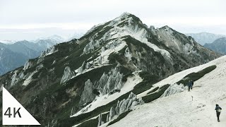 【4K】燕岳の頂上付近を歩く