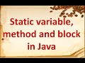 What is static keyword in java