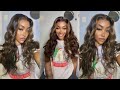 Glueless 13X6 HD Swiss lace Mocha Wig install ft. YGWigs | PETITE-SUE DIVINITII