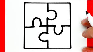 HOW TO DRAW A PUZZLE, THINGS TO DRAW