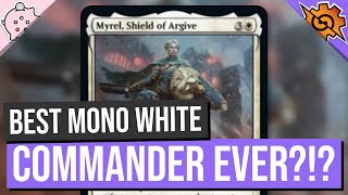 Best Mono White Commander Ever?!? | Myrel, Shield of Argive | Brother's War Spoilers | EDH | MTG