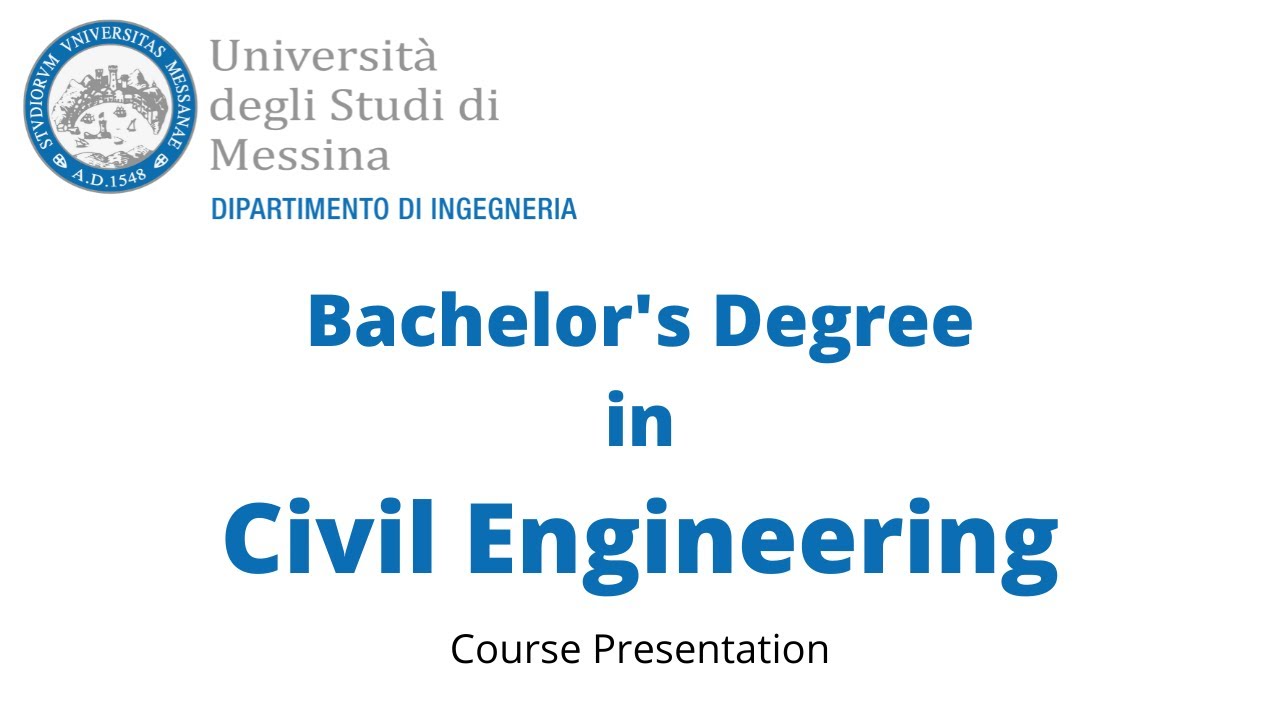 Civil Engineering Bachelor S Degree Youtube