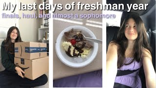 MY LAST DAYS OF FRESHMAN YEAR || finals, haul, and almost a sophomore