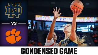 Notre Dame vs. Clemson Condensed Game | 2024-25 ACC Women's Basketball