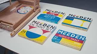 MEEDEN All In One Painting Set: Materials for Watercolor, Acrylic, and Oil Painting