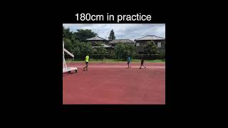 first 180cm in practice                   #高跳び#陸上#highjump