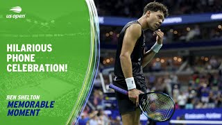Ben Shelton's Hilarious Winning Celebration! | 2023 US Open