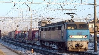 JR貨物 EF200-9 貨物列車(1064レ EF200による代走)東海道線 清洲駅 貨物線