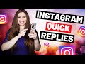 How To Set Up Instagram Quick Replies (On-Screen Tutorial 2021)