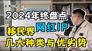 2024年终盘点，移民界网红IP几大种类与优劣势