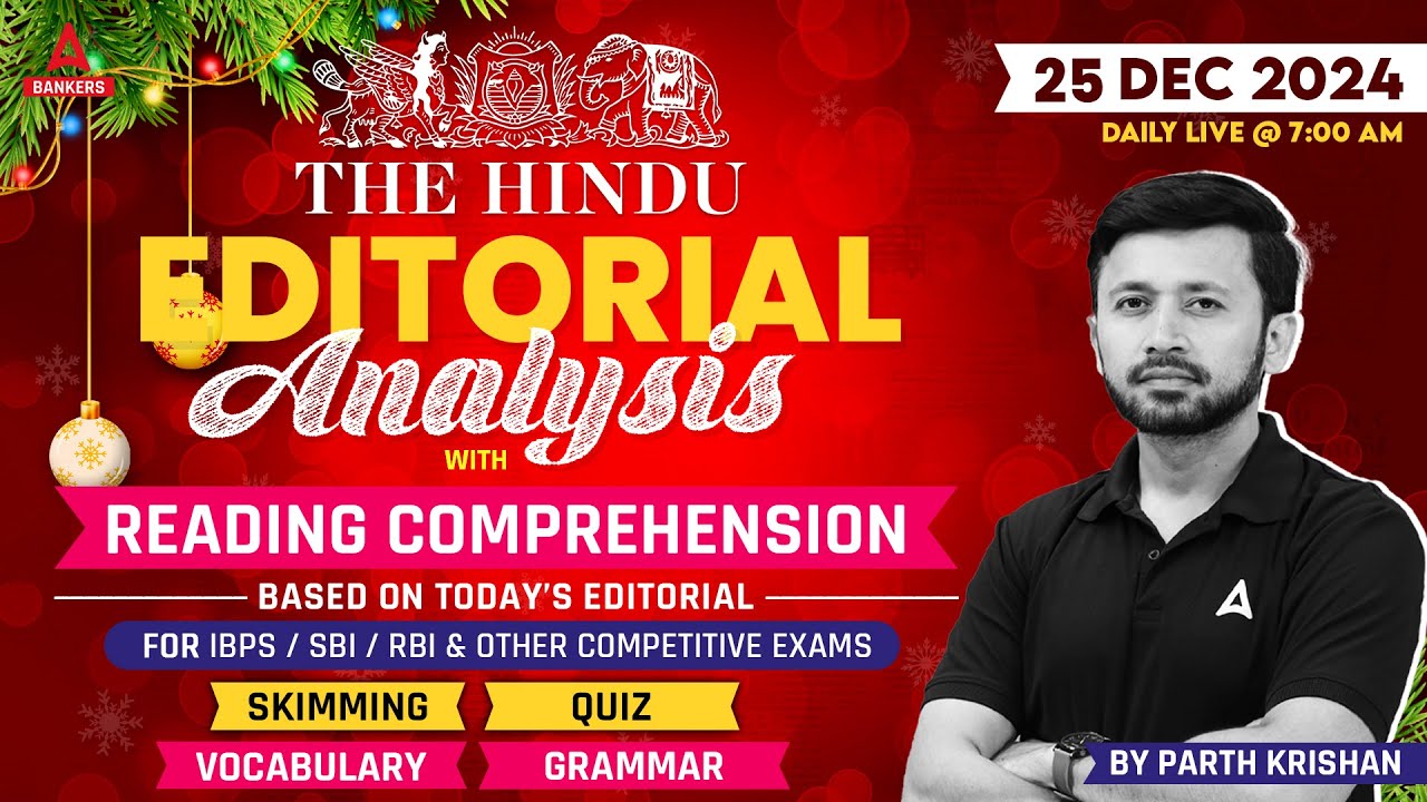 The Hindu Editorial Analysis 25 December 2024 Vocab Grammar