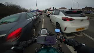 Speedy ride towards the outskirts of london🏙️|| Suzuki SV650 [Pure Sound] [4K]