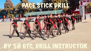 Pace Stick Drill by 58 GTC Drill Instructor #indian army most difficult pace stick drill