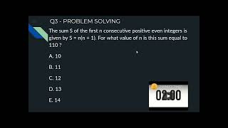 GMAT Official Guide Quantitative Review 2020 | Q3 | The sum S of the first n consecutive posit | ARM