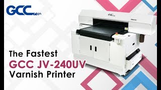 The Fastest GCC JV-240UV Varnish Printer