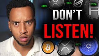 CRYPTO HOLDERS: THEY ARE TRYING TO MAKE YOU SELL