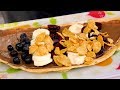 체리 바나나 크레페 - 한국 길거리음식 / Cherry Banana Crepe - Korean street food