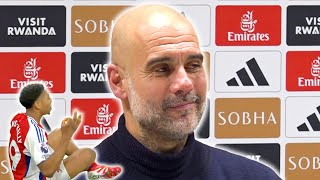 Myles doing Haaland celebration? 'That's good... THAT'S GOOD' | Pep Guardiola | Arsenal 5-1 Man City