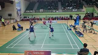 3set 스매시에서 대포소리나는 여복  Nagahara Matsumoto vs 김혜정 정나은  2023 korea japan badminton 한일배드민턴