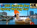 【4K】 🇦🇺 2021 Sydney Walking Tour | Walking from Darling Harbour to Barangaroo | 2021 Australia Day