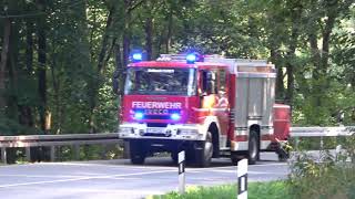 Waldbrand bei Kirchberg Sachsen