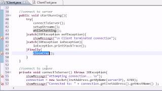 Intermediate Java Tutorial 55 Closing Down the Client Stuff YouTube
