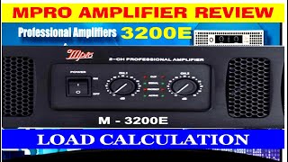 mPRO M - 3200E High Bass High Power Amplifiers Review