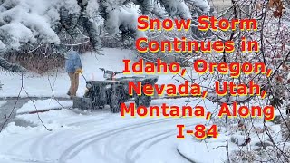 Morning Snow Update Live Look at Traffic Cams Road Conditions Boise, Nampa, Meridian, Caldwell, I84