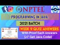 Programming In Java | Week 9 Answers 2021 | NPTEL ||