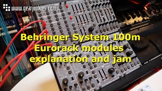 Behringer System 100m Eurorack modules explanation and jam