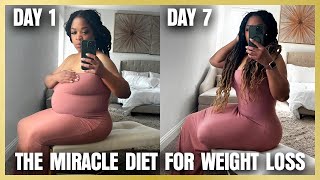 20 lbs in 7 days🔥 what I ate to lose the weight | the 7 day weight loss challenge| Kisharose