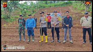 Polsek Cikijing Polres Majalengka Laksanakan Penanaman Jagung Serentak 1 Juta Hektar di Desa Kancana