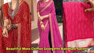 Meesho saree party wear | chiffon Georgette saree