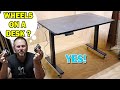 Adding Caster Wheels to a Sit Stand Desk