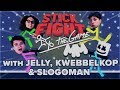 STICK FIGHT Battle Royale w/ Jelly, Kwebbelkop & Slogoman | Gaming With Marshmello