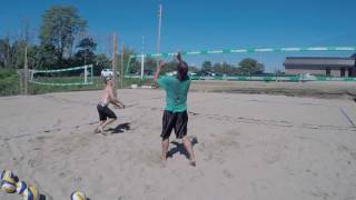 Beach Volleyball Training With 2 Athletes | Reid's Workouts