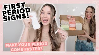 First period signs and symptoms - MENSTRUAL CYCLE 101!