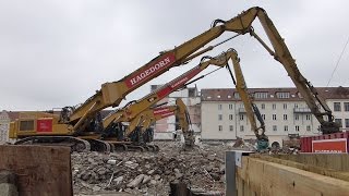 Neubrandenburg: ehem. Hotel Vier Tore, kurz vor Abrißende (6.11.2016)